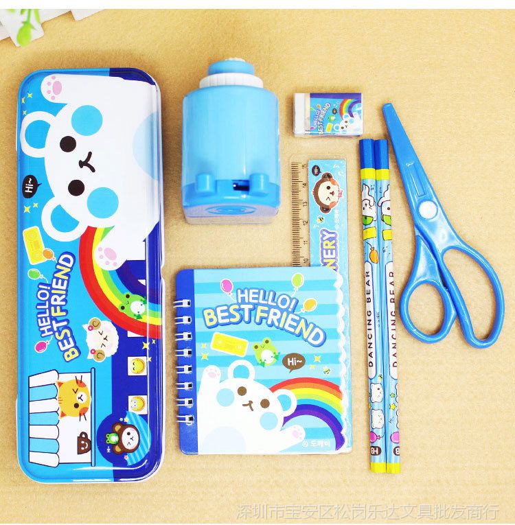韓版卡通文具套裝 點(diǎn)亮學(xué)習(xí)樂趣，傳遞生日祝福
